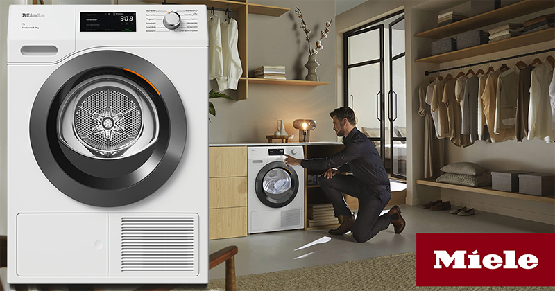 Máy Sấy Quần Áo Heat Pump Miele TCH790WP EcoSpeed 9kg