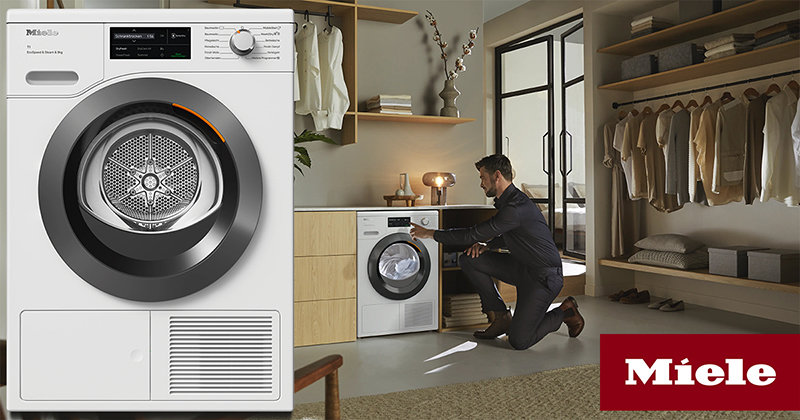 Máy Sấy Quần Áo Heat Pump Miele TCL780WP EcoSpeed Steam 9kg