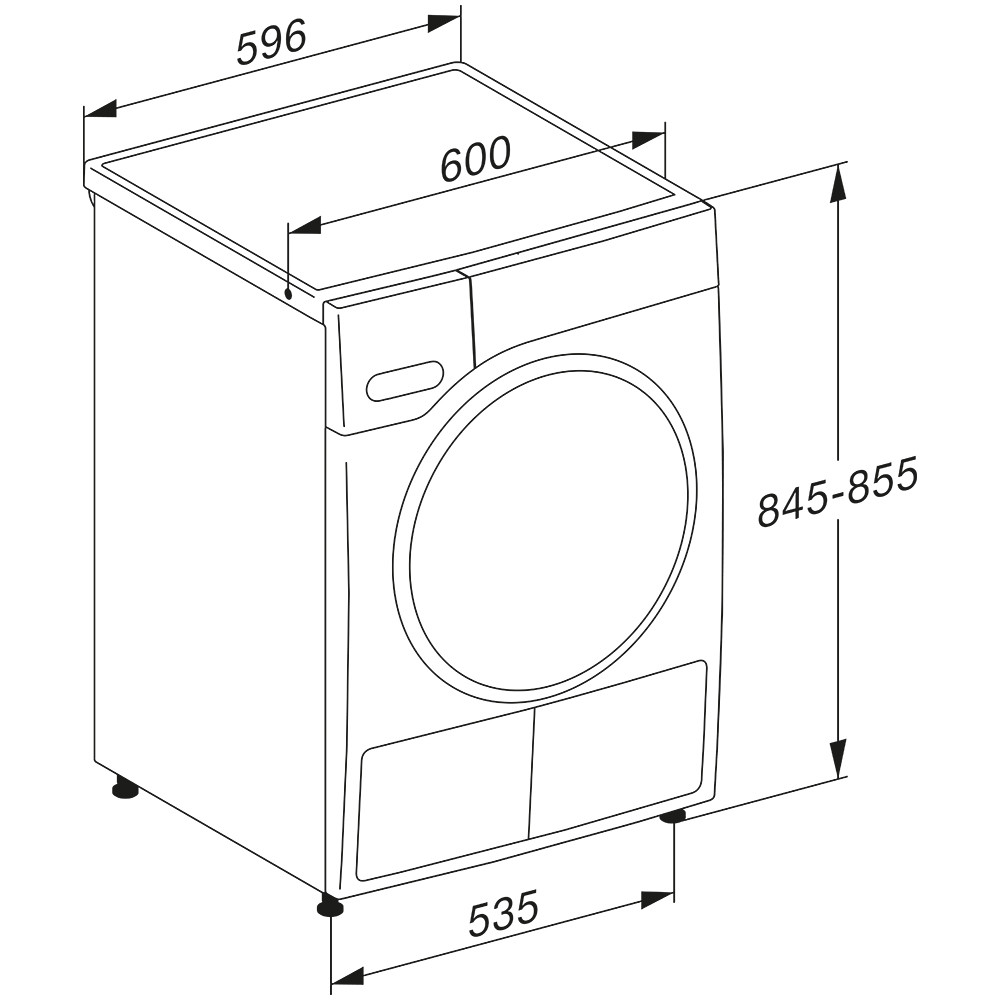 Miele TWF760WP EcoSpeed-6 Máy Sấy Quần Áo Heat Pump Miele TWF760WP EcoSpeed 8kg