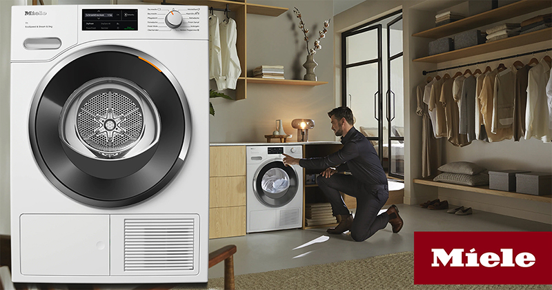 Máy Sấy Quần Áo Heat Pump Miele TWL780WP EcoSpeed Steam 9kg 9 Máy Sấy Quần Áo Heat Pump Miele TWL780WP EcoSpeed Steam 9kg