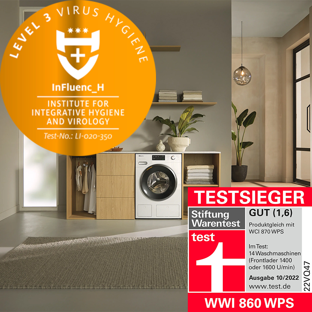 Miele WWI860 WPS PWash TDos-4 Máy Giặt Cửa Trước Miele WWI860 WPS PWash TDos 9kg