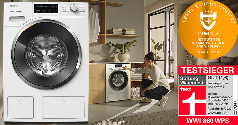 Máy Giặt Cửa Trước Miele WWI860 WPS PWash TDos 9kg 9 Máy Giặt Cửa Trước Miele WWI860 WPS PWash TDos 9kg