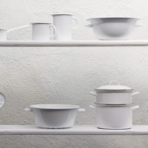 Nồi Dáng Cao Kèm Nắp Riess Weiss Trắng 14-20cm 2 Nồi Dáng Cao Kèm Nắp Riess Weiss Trắng 20-22cm