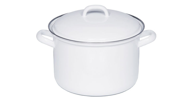 Nồi Dáng Cao Kèm Nắp Riess Weiss Trắng 14-20cm 8 Nồi Dáng Cao Kèm Nắp Riess Weiss Trắng 14-16-18cm