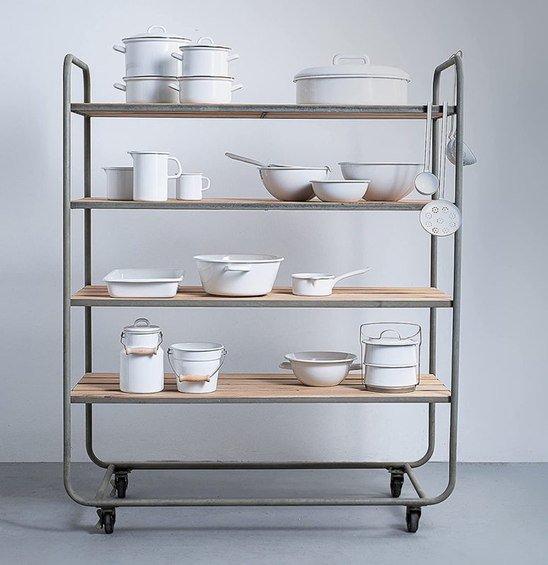 Nồi Dáng Cao Không Kèm Nắp Riess Weiss 0274-033 22cm 6L Trắng