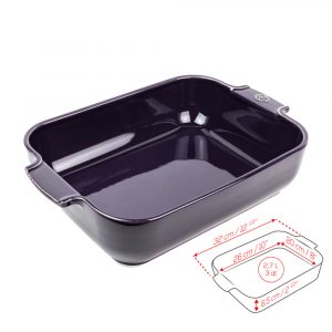 Khay nướng chữ nhật gốm Peugeot Appolia 45 khay nuong chu nhat peugeot appolia 39 Gia Dụng Đức Đà Nẵng