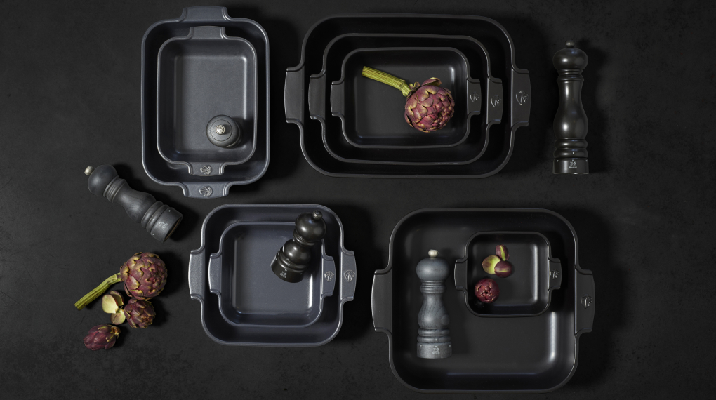 Khay nướng chữ nhật gốm Peugeot Appolia - Thiết kế có thể xếp chồng Khay nướng chữ nhật gốm Peugeot Appolia