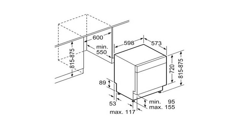 Tiêu chí khi lựa chọn kích thước máy rửa bát phù hợp