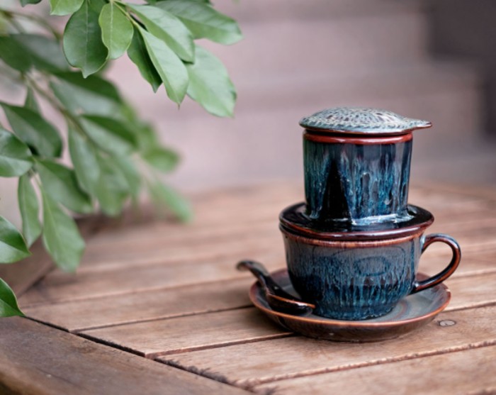 Phin pha cafe bằng gôm sứ