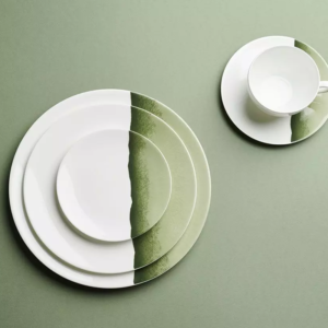 Đĩa Dibbern Silhouette Xanh Lá, Trắng 24 & 28cm 2 Đĩa Phụ Dibbern Silhouette 16cm Nhiều Màu Sắc