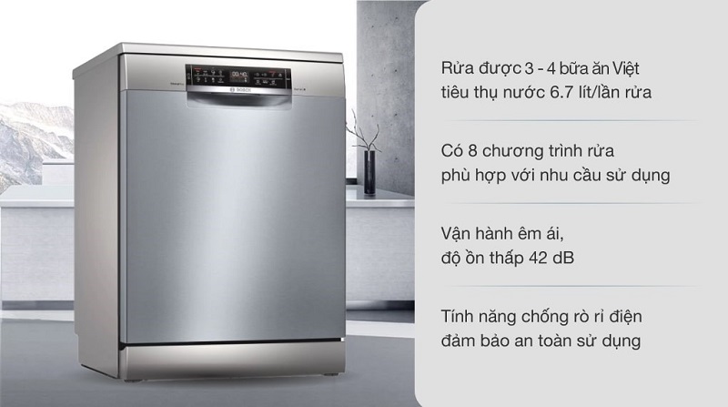 So sánh máy rửa bát Kuchen và Bosch thương hiệu nào tốt hơn 2 Máy rửa bát Bosch được nhiều gia đình Việt lựa chọn cho căn bếp nhà mình