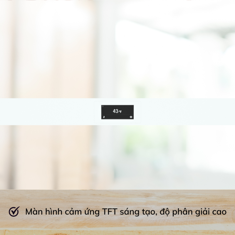 Màn hình cảm ứng của tủ lạnh Miele