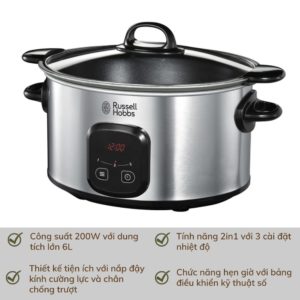 Nồi Nấu Chậm Russell Hobbs Maxicook 6L 22750-56
