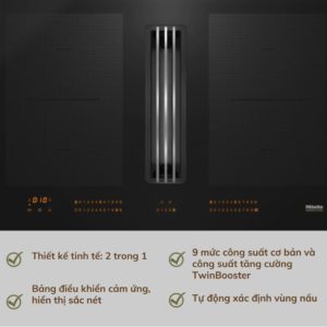 Bếp từ kết hợp hút mùi Miele KMDA 7634 FL