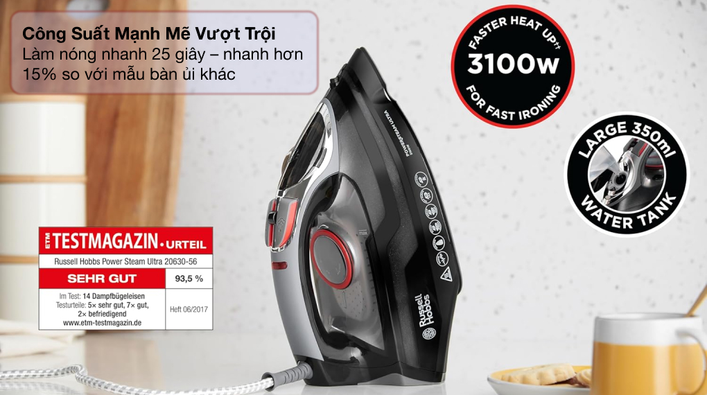 Bàn ủi hơi nước Russell Hobbs 20630-56