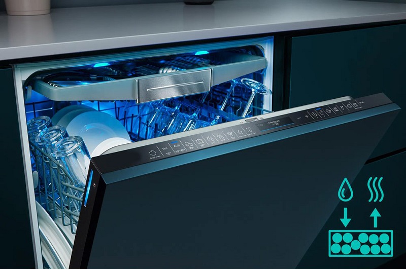 Máy rửa chén có chức năng sấy khô có tốt không? 2 Máy rửa bát sử dụng công nghệ sấy khô bằng hơi nước