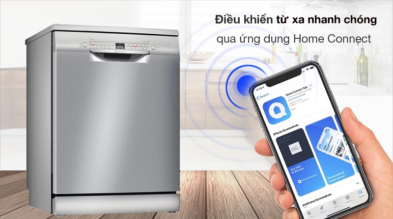 Máy rửa chén có chức năng sấy khô có tốt không? 4 Máy rửa chén Bosch SMS4EVI14E sử dụng công nghệ sấy khô hiện đại