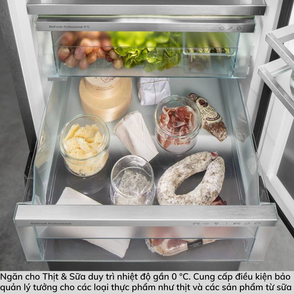 Tủ Lạnh + Đông Liebherr ICBNh 5173 BioFresh NoFrost Beige Green Minimal Product Feature Instagram Posts 57 Gia Dụng Đức Đà Nẵng