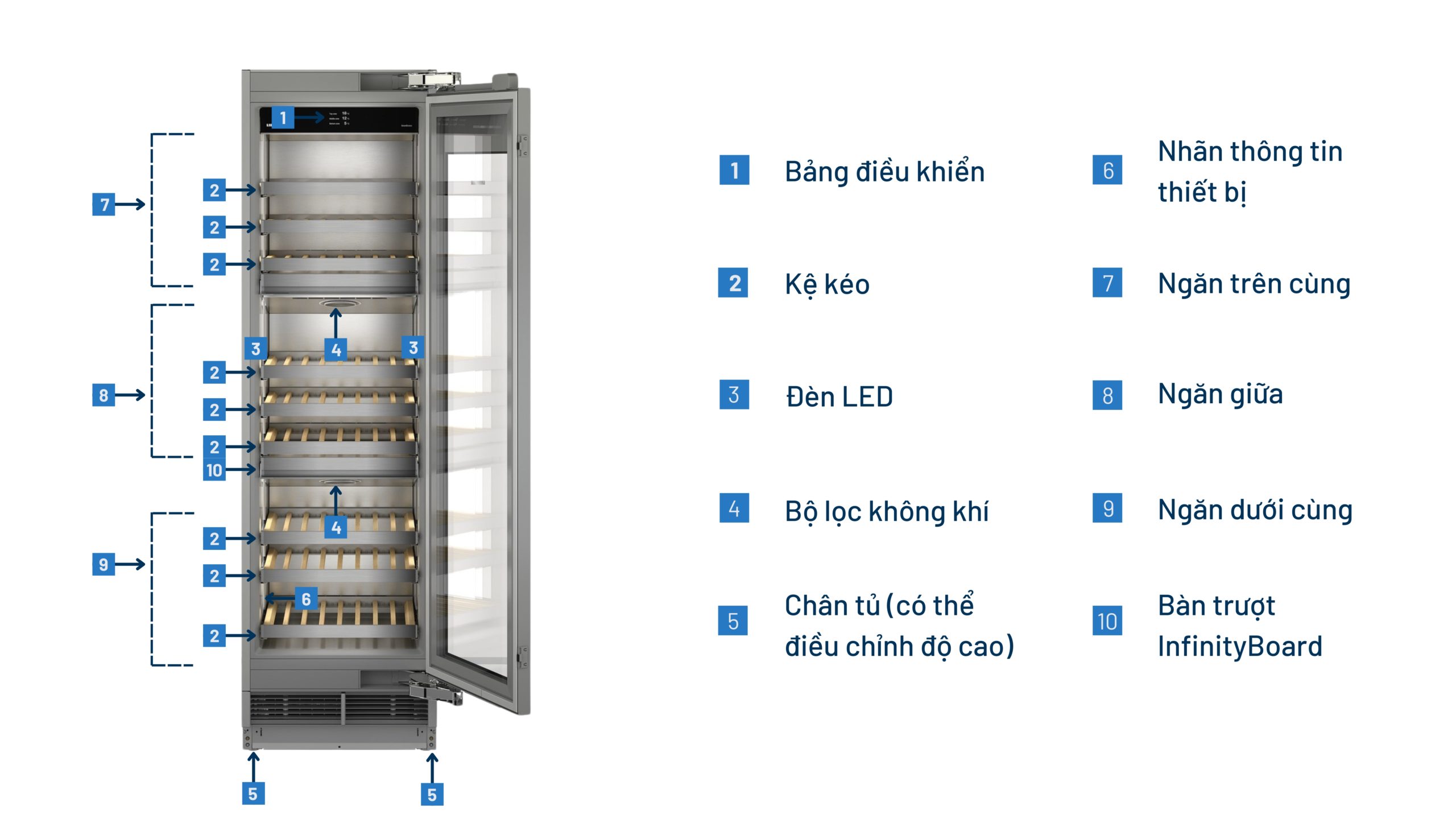 Tủ rượu Liebherr EWT 9275 Tủ rượu Liebherr EWT 9275