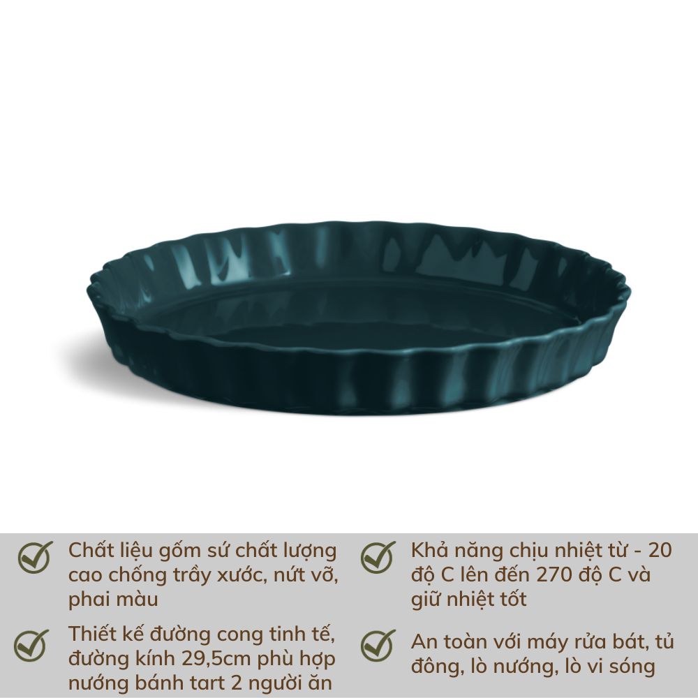 Khay Nướng Bánh Tart Emile Henry Ø 29,5cm Beige Green Minimal Product Feature Instagram Posts 10 Gia Dụng Đức Đà Nẵng