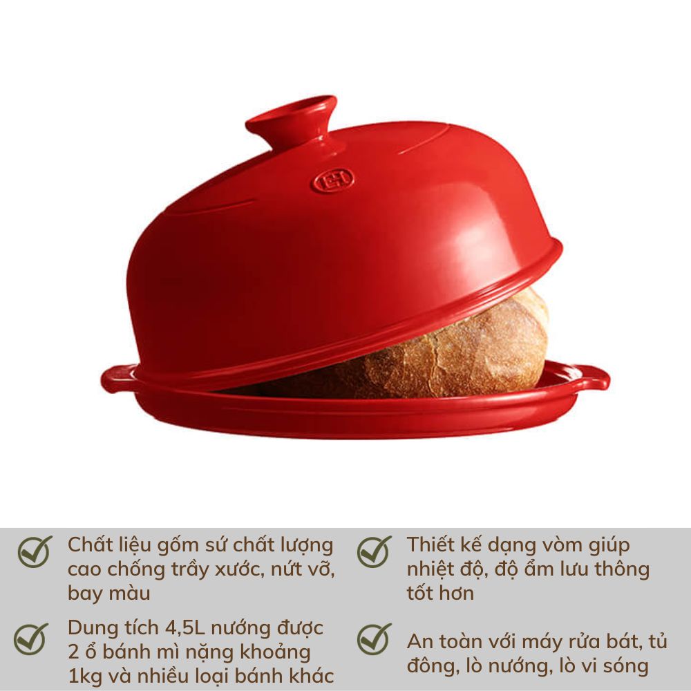 Thố Nướng Bánh Mì Có Nắp Emile Henry EH349108 34x28,5x16,5cm Beige Green Minimal Product Feature Instagram Posts 2023 11 15T154948.717 Gia Dụng Đức Đà Nẵng