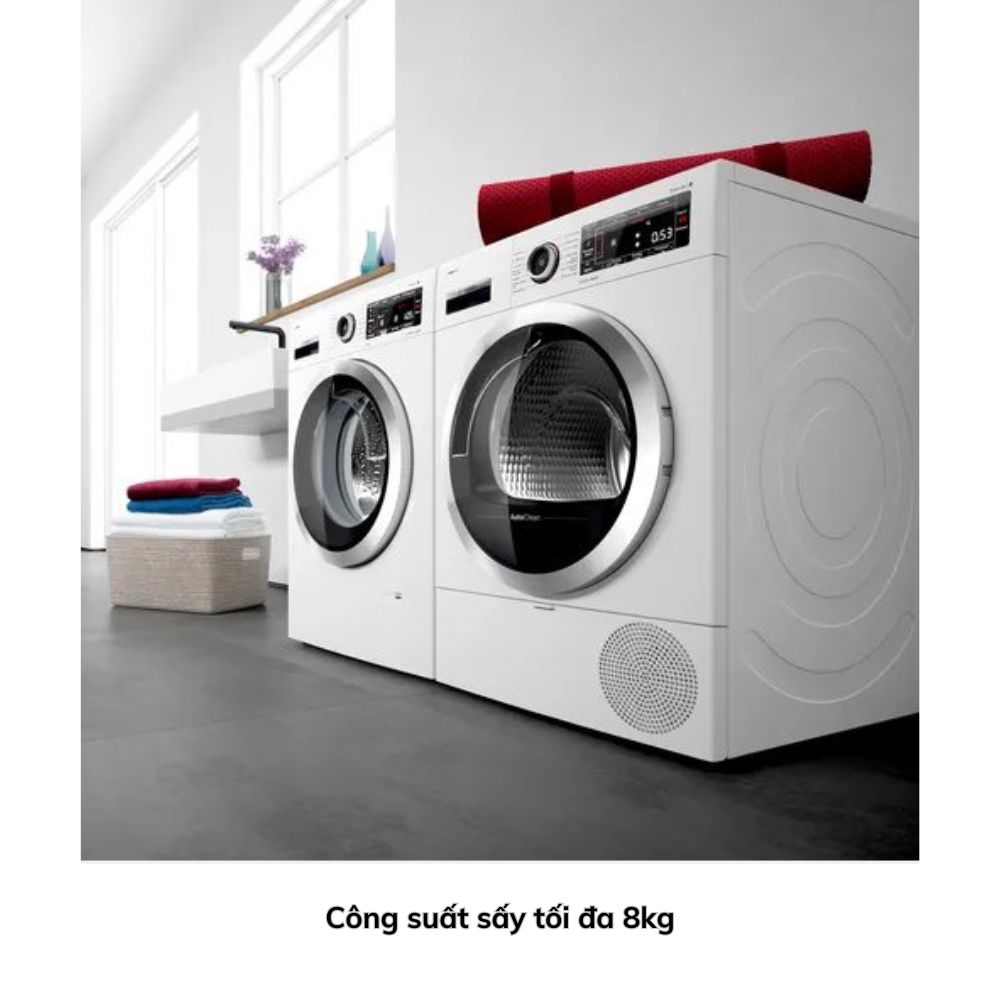 Máy Sấy Bơm Nhiệt Bosch WTH83028SG Series 4 8 kg (4) May Say Bom Nhiet Bosch WTH83028SG Series 4 8 kg 4 Gia Dụng Đức Đà Nẵng