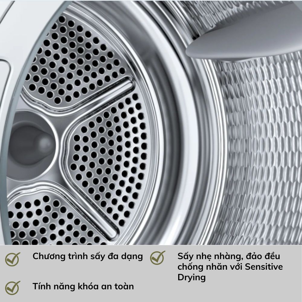 Máy Sấy Bơm Nhiệt Bosch WTH83028SG Series 4 8 kg (6) May Say Bom Nhiet Bosch WTH83028SG Series 4 8 kg 6 Gia Dụng Đức Đà Nẵng
