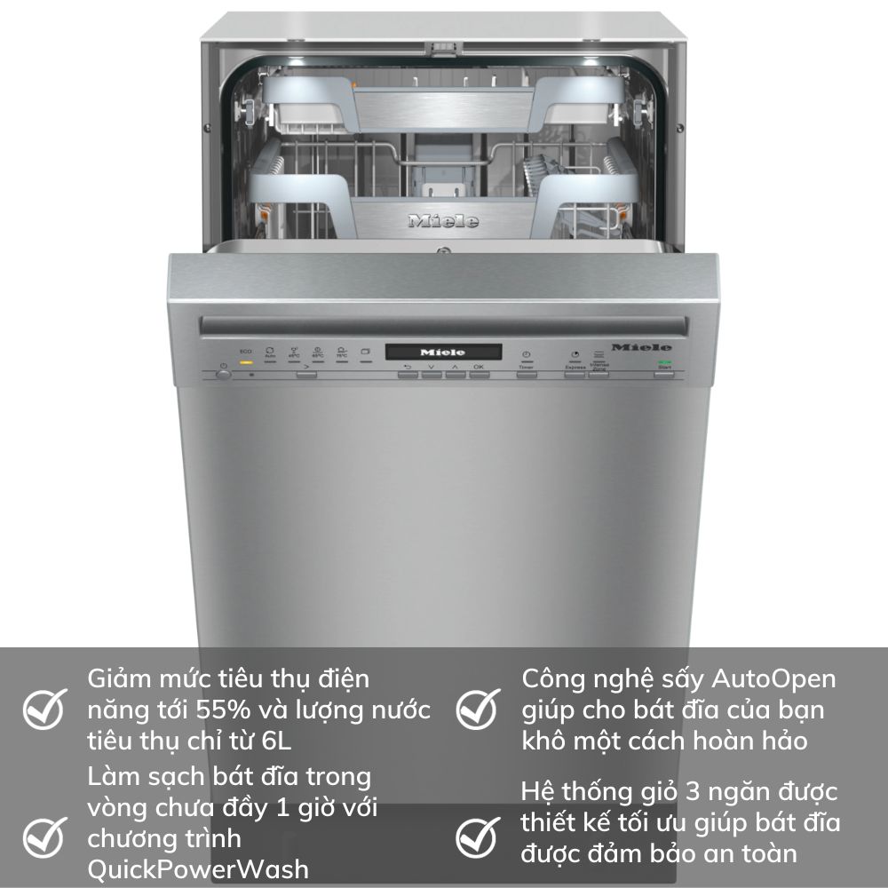 Máy Rửa Bát Miele G 5940 SCU SL Bán Âm Beige Green Minimal Product Feature Instagram Posts 17 Gia Dụng Đức Đà Nẵng