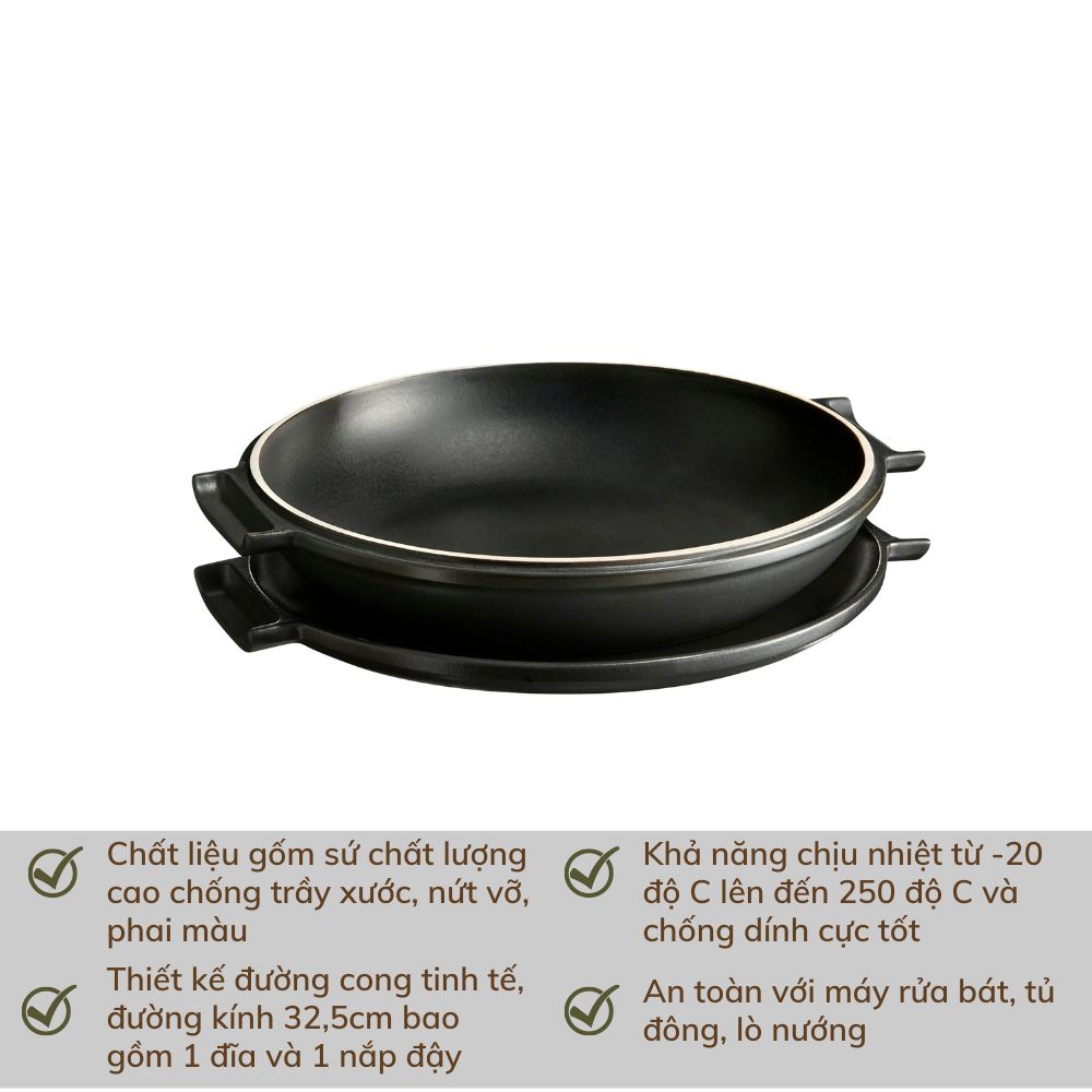 Bộ Khuôn Bánh Tart Emile Henry EH776699 Ø 32,5cm Beige Green Minimal Product Feature Instagram Posts 20 Gia Dụng Đức Đà Nẵng