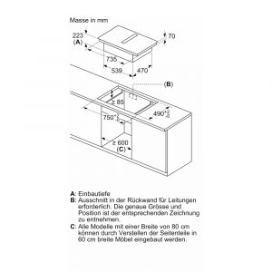 Bếp từ kết hợp hút mùi 4 vùng nấu Bosch PXX875D67E Series 8 7400 W 9 bep tu ket hop hut mui bosch pxx875d67e series 8 23 Gia Dụng Đức Đà Nẵng