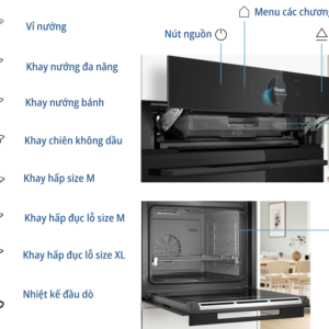 Lò Nướng Kết Hợp Hấp Bosch HSG958DB1 Serie 8 15 Lò Nướng Kết Hợp Hấp Bosch HSG958DB1 Serie 8