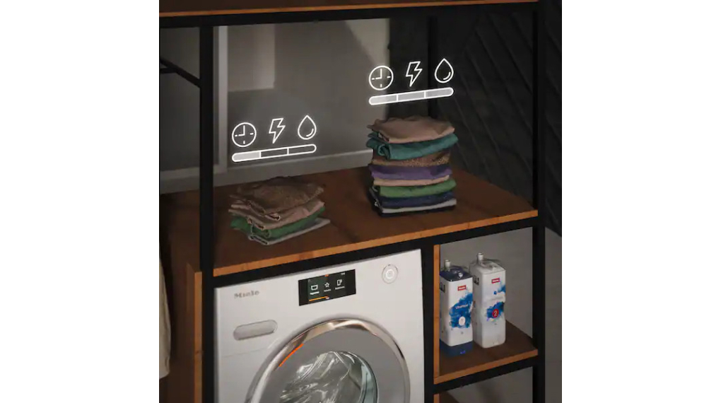 Máy giặt Miele 9 kg WCR860WPS W1 - Điều chỉnh lượng tiêu thụ nước và điện theo khối lượng đồ giặt Máy giặt Miele 9 kg WCR860WPS W1