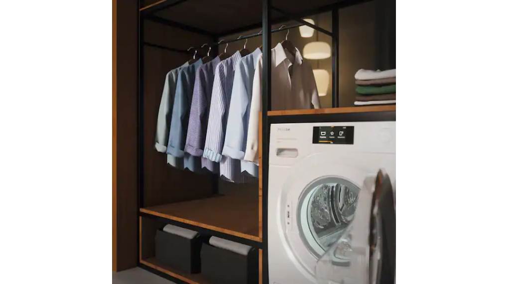 Máy giặt Miele 9 kg WCR860WPS W1 - Giảm 50% công suất ủi với tính năng đảo đều chống nhăn và giũ hơi nước ấm Máy giặt Miele 9 kg WCR860WPS W1