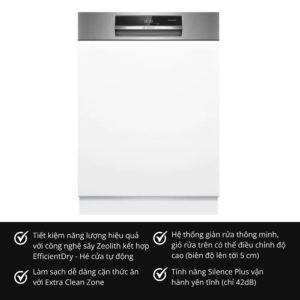 Máy rửa chén Bosch SMI8TCS00D serie 8 bán âm