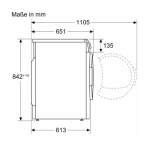 Máy sấy bơm nhiệt Bosch 9 kg WQB245B40 Series 8 11 May Say Bom Nhiet Bosch WQB245B40 Serie 8 Doc Lap 10 Gia Dụng Đức Đà Nẵng