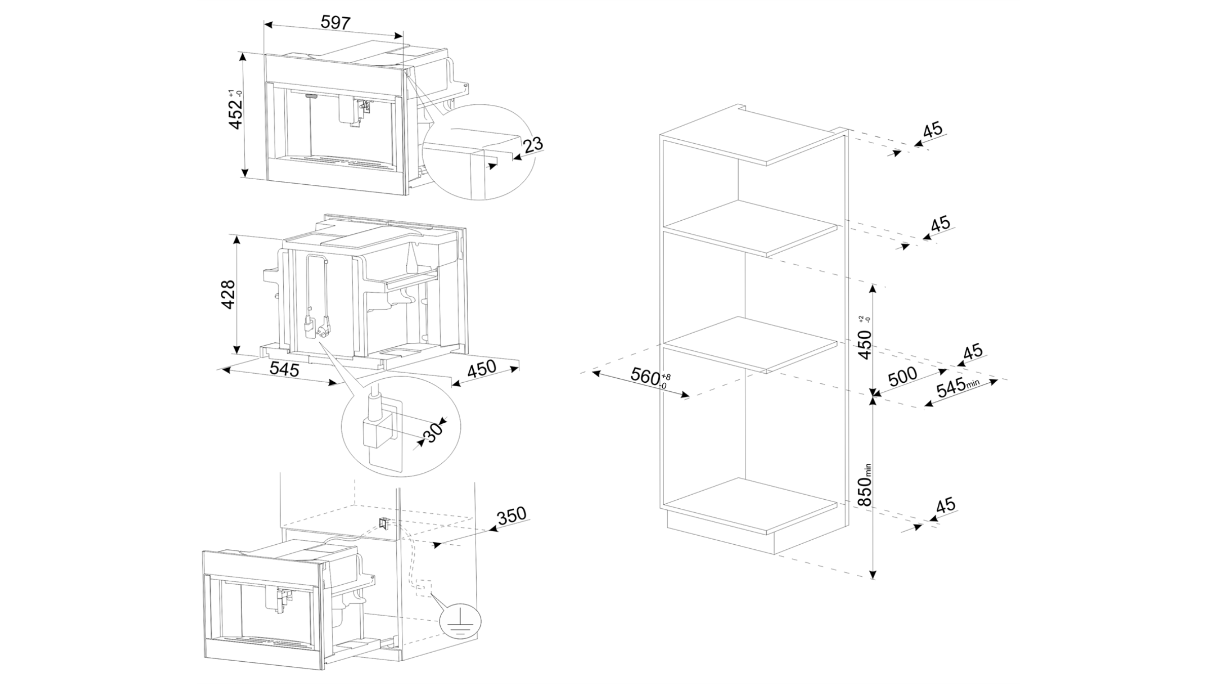 Máy Pha Cafe Smeg CMS4604NR 25 máy pha cafe smeg