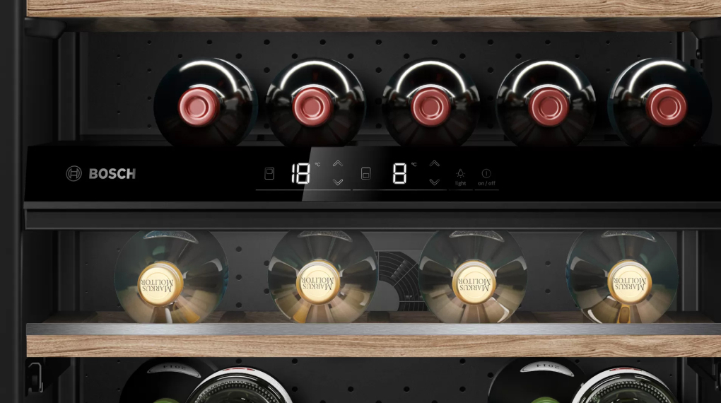 Tủ bảo quản rượu vang Bosch KUW21AHG0 Serie 6 44 chai âm tủ - Bảng điều khiển Tủ bảo quản rượu vang Bosch KUW21AHG0 Serie 6 44 chai âm tủ