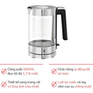 Ấm siêu tốc WMF Lono Glass Waserkocher 04 1315 0011