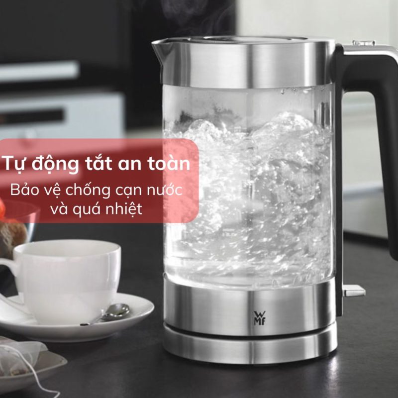 Ấm siêu tốc WMF Lono Glass Waserkocher 04 1315 0011 8 Ấm siêu tốc WMF Lono Glass Waserkocher 04 1315 0011