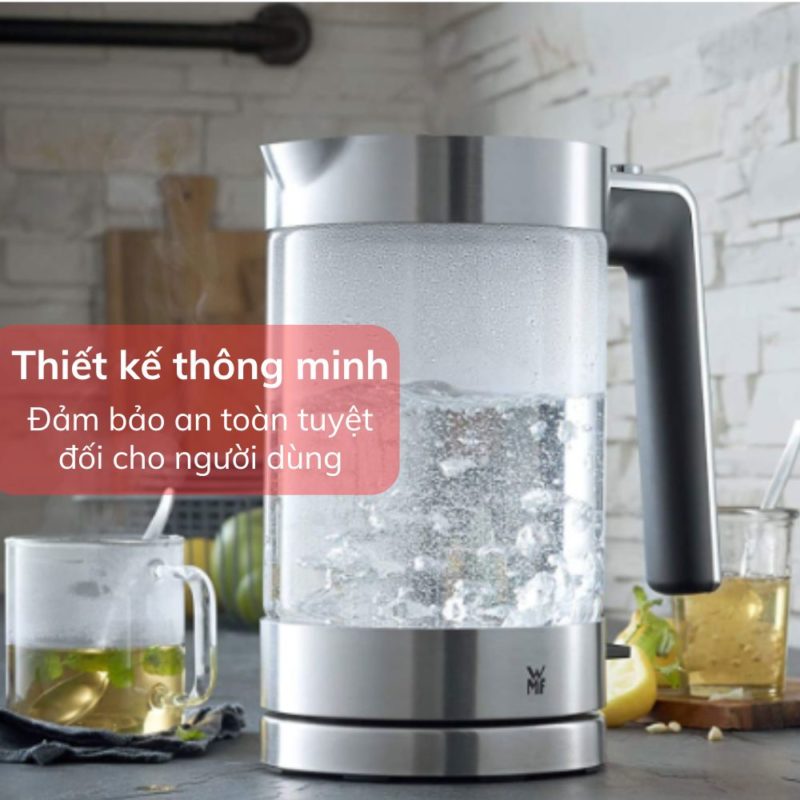 Ấm siêu tốc WMF Lono Glass Waserkocher 04 1315 0011 10 Ấm siêu tốc WMF Lono Glass Waserkocher 04 1315 0011
