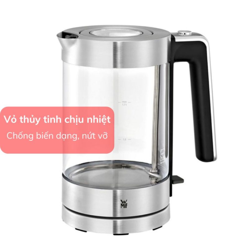 Ấm siêu tốc WMF Lono Glass Waserkocher 04 1315 0011 6 Ấm siêu tốc WMF Lono Glass Waserkocher 04 1315 0011