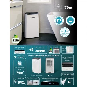 Máy hút ẩm Wood's MDK21 12 may hut am woods mdk21 14 Gia Dụng Đức Đà Nẵng