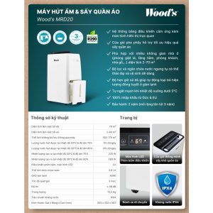 may hut am woods mrd20g 9 Gia Dụng Đức Đà Nẵng