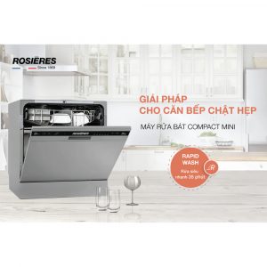 Máy rửa chén độc lập Compact mini Rosières RDCP 8S-04 3 may rua bat rosieres rdcp 8s 04 3 Gia Dụng Đức Đà Nẵng