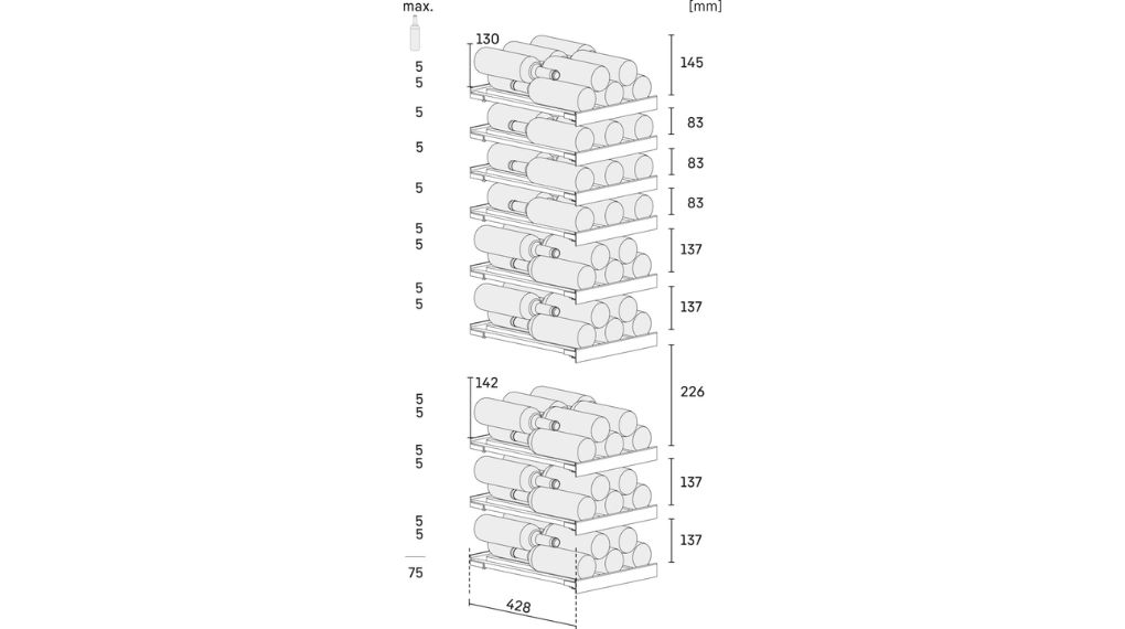 Tủ Bảo Quản Rượu Vang Liebherr EWT 9175 Monolith 75 Chai