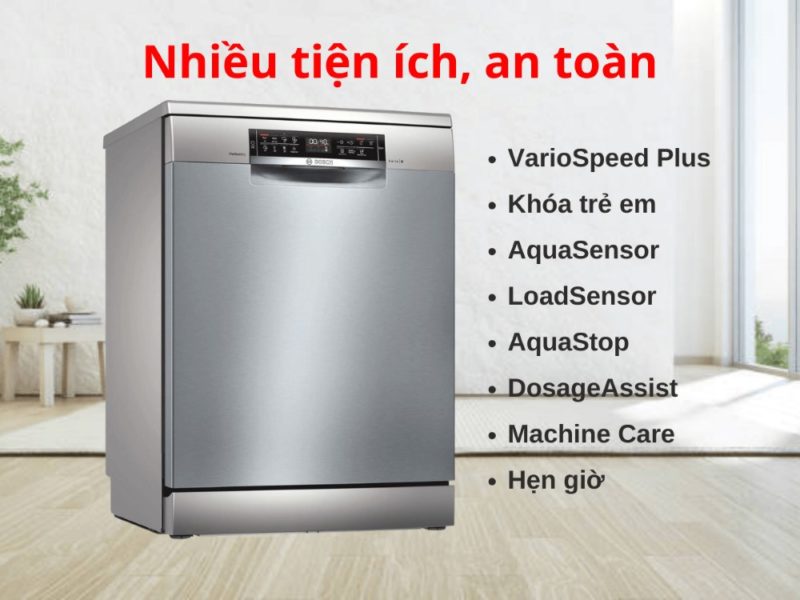 công nghệ máy rửa chén bosch
