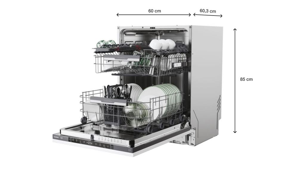 Máy rửa chén độc lập Rosières RF4C7F0W-04 - Thông số lắp đặt may rua chen rosieres rf4c7f0w 04 2 1 Gia Dụng Đức Đà Nẵng