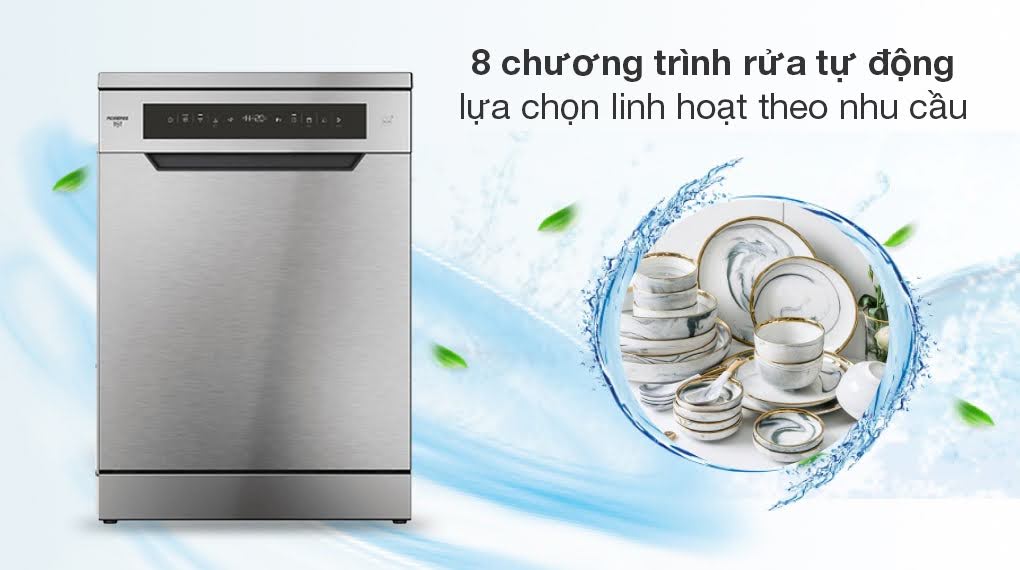 Máy rửa chén độc lập Rosières RF4C7F0W-04 - Thiết lập 8 chương trình rửa tự động may rua chen rosieres rf4c7f0w 04 5 1 Gia Dụng Đức Đà Nẵng