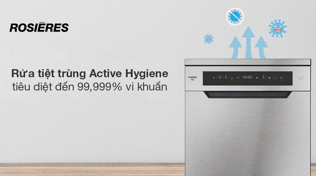 Máy rửa chén độc lập Rosières RF4C7F0W-04 - Công nghệ sấy - rửa nổi bật may rua chen rosieres rf4c7f0w 04 6 1 Gia Dụng Đức Đà Nẵng