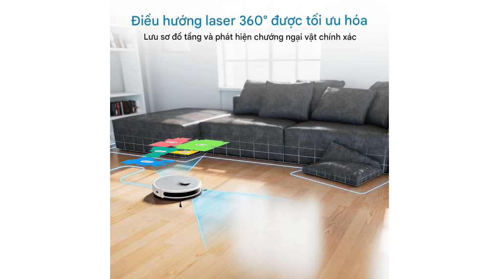 Robot hút bụi lau nhà Medion MD 11500 X21 SW - Khả năng lưu trữ bản đồ của nhiều tầng khác nhau Robot hút bụi lau nhà Medion MD 11500 X21 SW